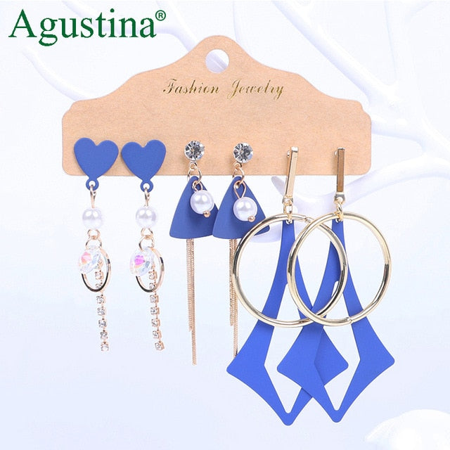 Agustina Earrings Set 2020 New Tassel Earrings Jewelry Boho Women Bohemian Drop Long Earrings Earring Handmade Fringe Statement