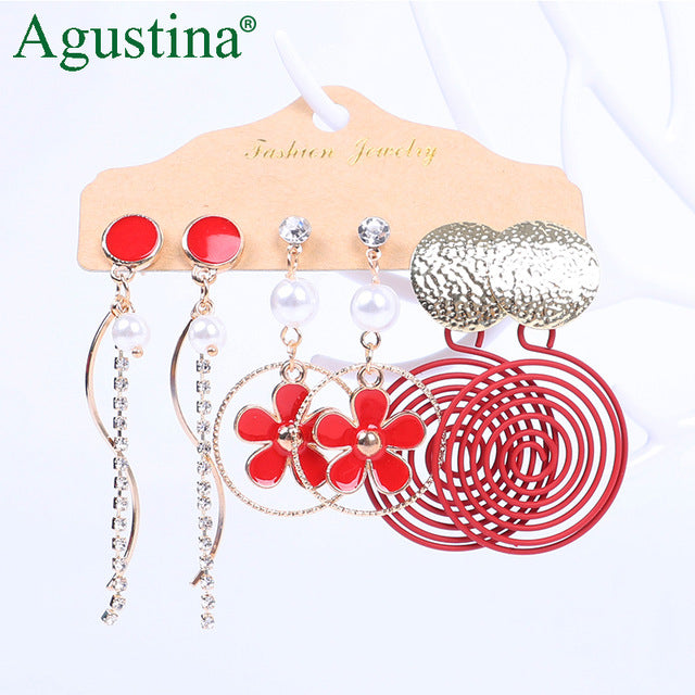 Agustina Earrings Set 2020 New Tassel Earrings Jewelry Boho Women Bohemian Drop Long Earrings Earring Handmade Fringe Statement