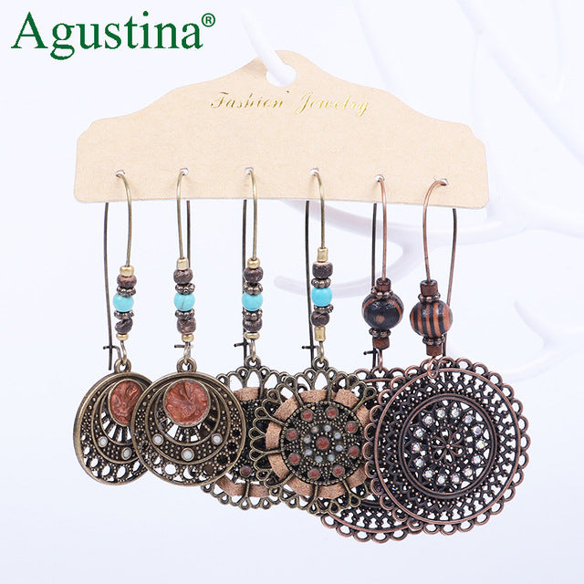 Agustina Earrings Set 2020 New Tassel Earrings Jewelry Boho Women Bohemian Drop Long Earrings Earring Handmade Fringe Statement