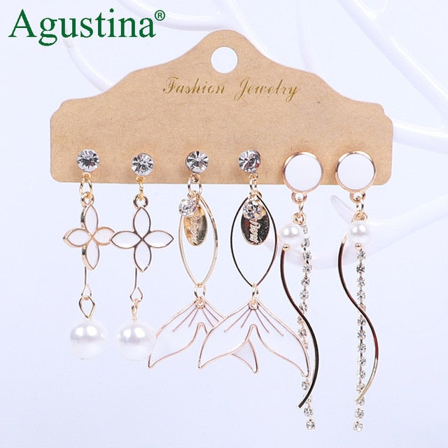 Agustina Earrings Set 2020 New Tassel Earrings Jewelry Boho Women Bohemian Drop Long Earrings Earring Handmade Fringe Statement