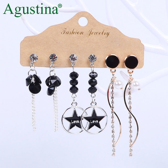 Agustina Earrings Set 2020 New Tassel Earrings Jewelry Boho Women Bohemian Drop Long Earrings Earring Handmade Fringe Statement