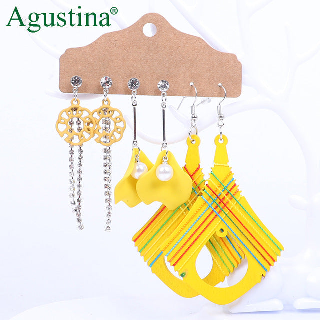 Agustina Earrings Set 2020 New Tassel Earrings Jewelry Boho Women Bohemian Drop Long Earrings Earring Handmade Fringe Statement