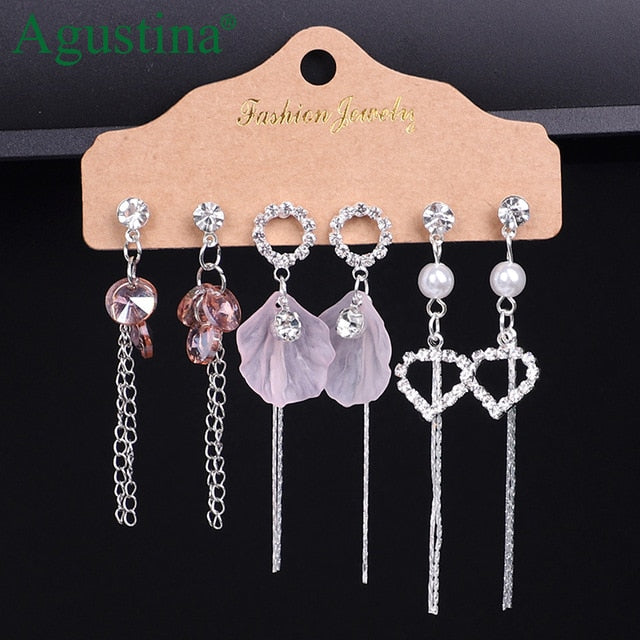 Agustina Earrings Set 2020 New Tassel Earrings Jewelry Boho Women Bohemian Drop Long Earrings Earring Handmade Fringe Statement
