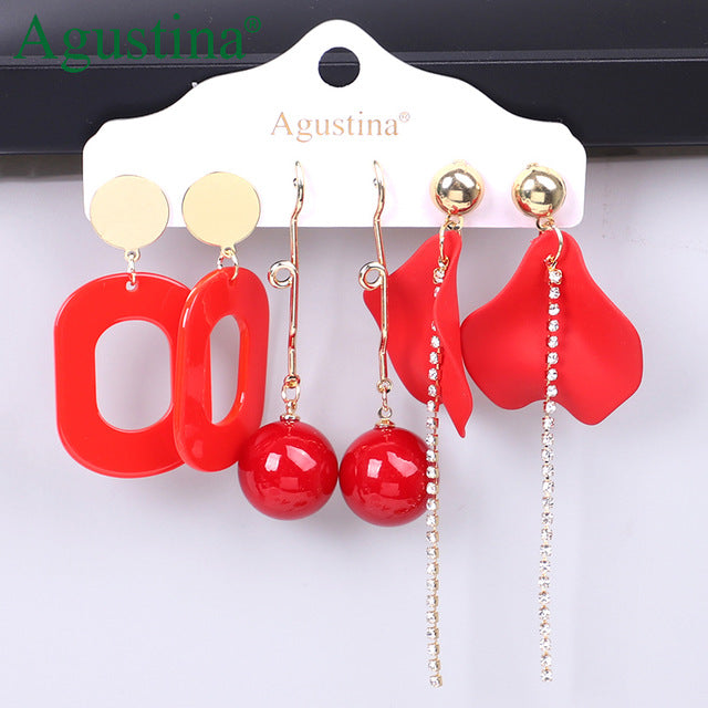 Agustina Earrings Set 2020 New Tassel Earrings Jewelry Boho Women Bohemian Drop Long Earrings Earring Handmade Fringe Statement