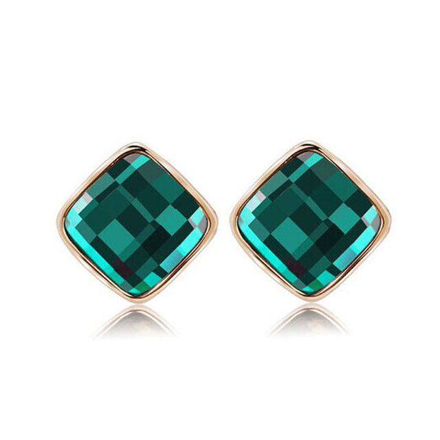 Classic Elegant Long Earrings For Women Fashion Geometric Crystal Gold Color Water Drop Earring Brincos Bijoux Jewelry