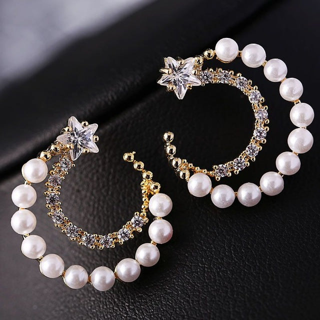 Classic Elegant Long Earrings For Women Fashion Geometric Crystal Gold Color Water Drop Earring Brincos Bijoux Jewelry
