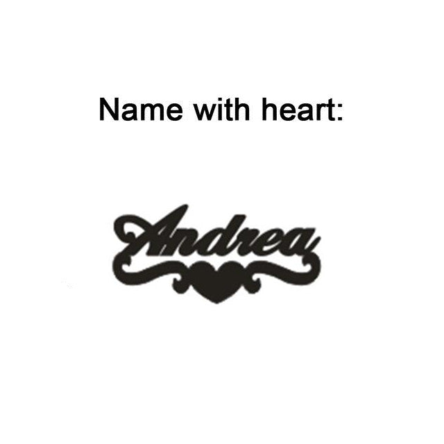 Personalized Customize Cursive Nameplate Script Name Necklace Choker Customized Handmade Nameplate Necklaces Birthday Gift