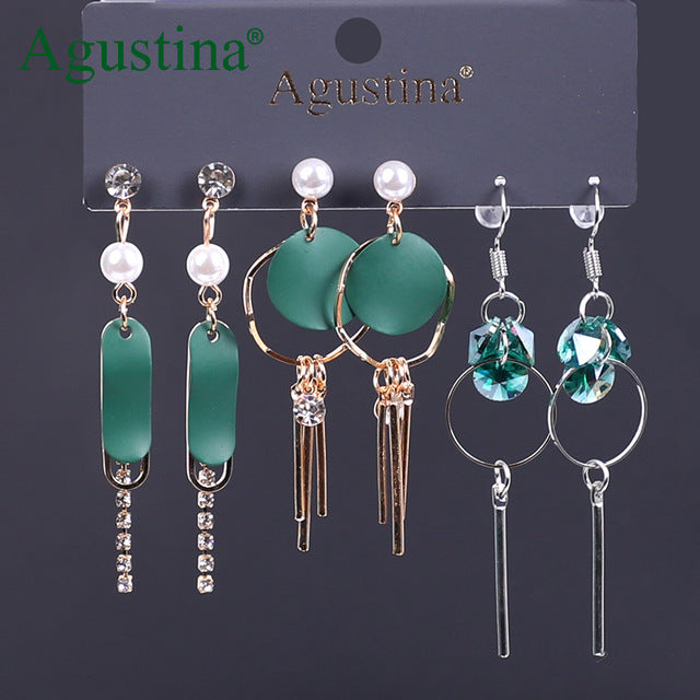 Agustina Earrings Set 2020 New Tassel Earrings Jewelry Boho Women Bohemian Drop Long Earrings Earring Handmade Fringe Statement