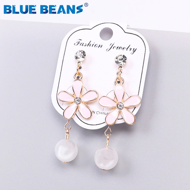 2020 Pearl  Earings for Women Drop Black Earrings Jewelry Fashion Small Earrings High Quality  Earing Pendientes New Women