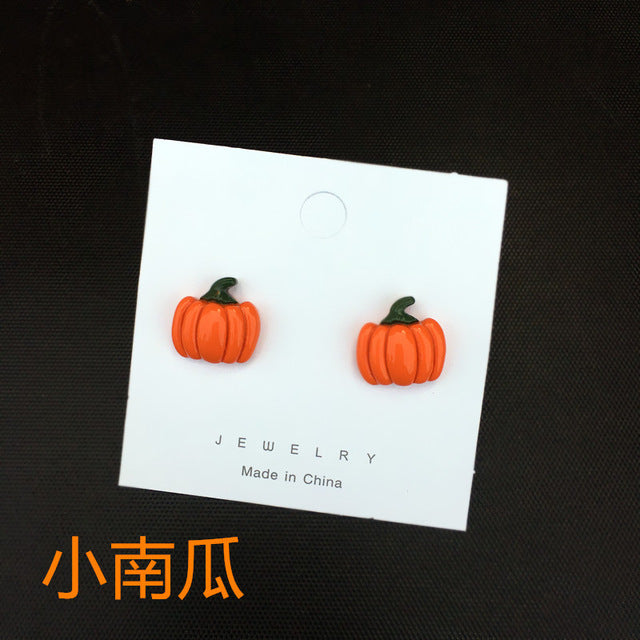 Resin stereo lemon orange earrings long pendant fashion summer fruit jewelry for girls and teenagers gifts wholesale