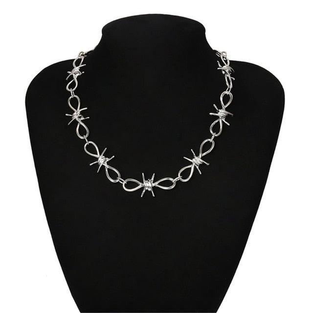 Punk Miami Cuban Choker Necklace Collar Statement Hip Hop Big Chunky Aluminum Gold Color Thick Chain Necklace Women Jewelry
