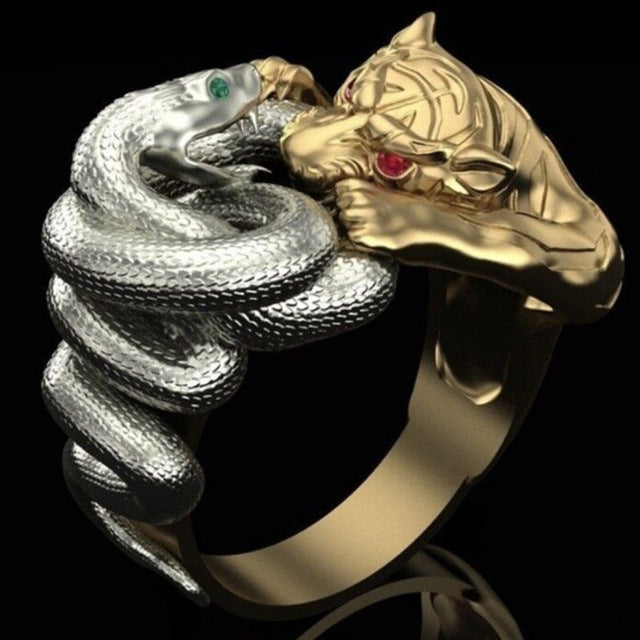 FFLACEL Hollow Two-tone Color Ring Wave Cubic Zircon Ring for Female Fashion Popular Rhinestone Wedding Rings for Women
