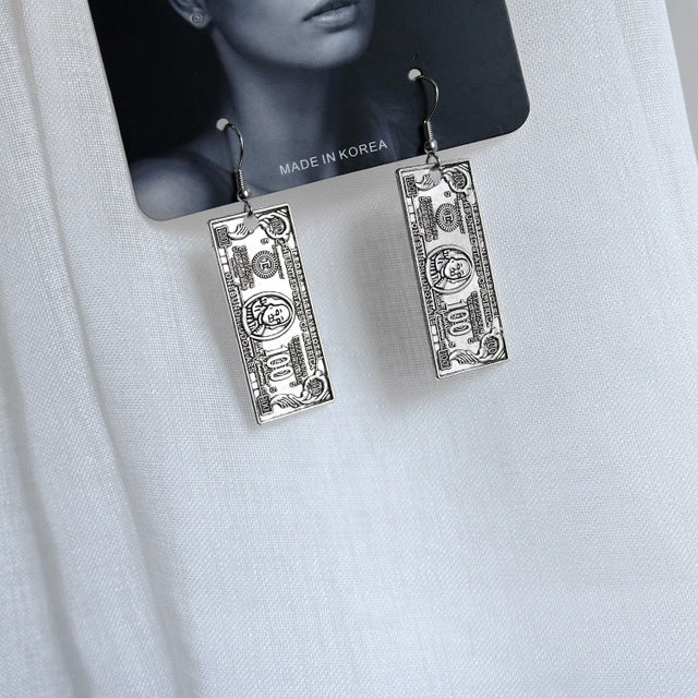 Punk Cheap Sliver Handcuffs Blade Gun Drop Earrings Creativity Jewelry Accessories Women Simple Fashion Cool Wholesale Pistols