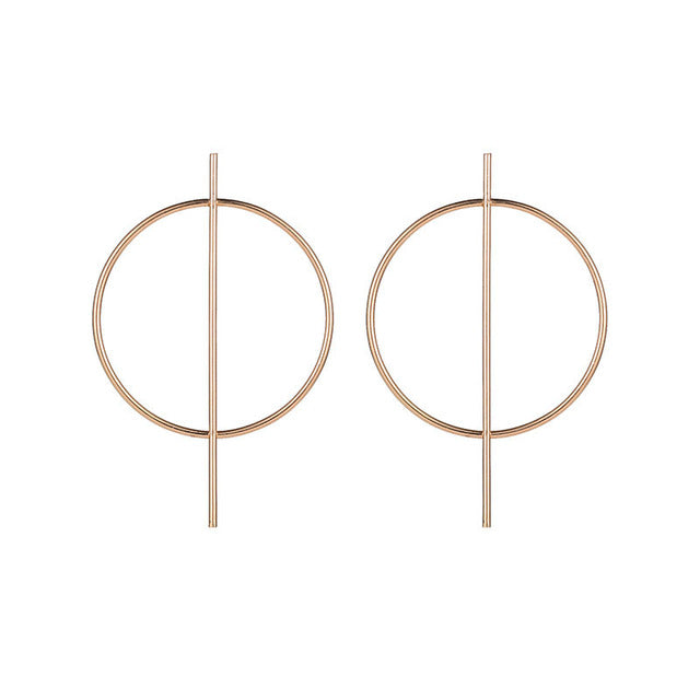 Fashion Statement Earrings 2019 Big Geometric Round Earrings For Women Hanging Dangle Earrings Drop Earing Modern Female Jewelry