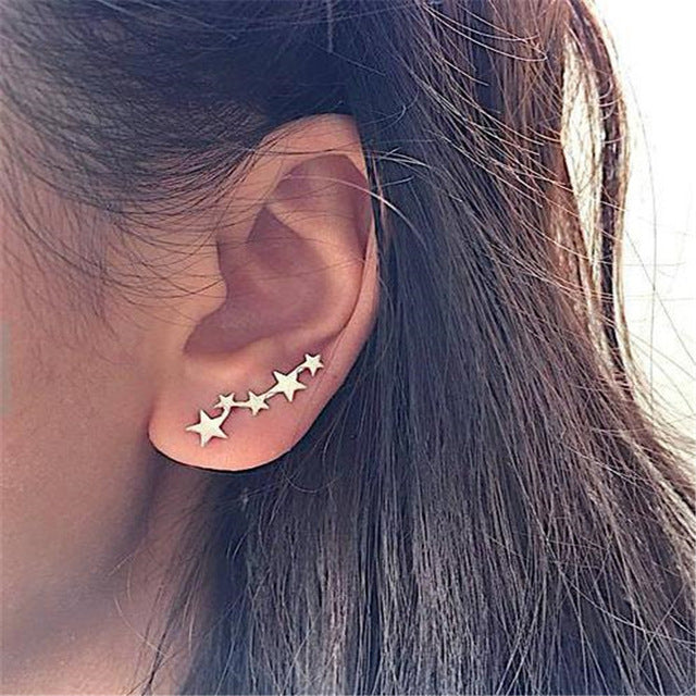 2020 New Fashion Round Dangle Drop Korean Earrings For Women Geometric Round Heart Gold Earring Wedding Jewelry 8g