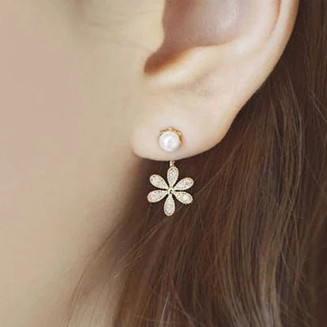 2020 New Fashion Round Dangle Drop Korean Earrings For Women Geometric Round Heart Gold Earring Wedding Jewelry 8g