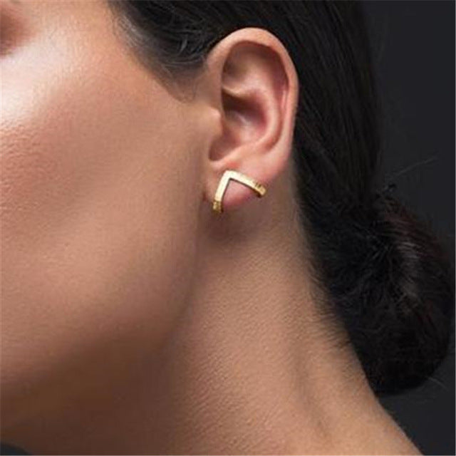 2020 New Fashion Round Dangle Drop Korean Earrings For Women Geometric Round Heart Gold Earring Wedding Jewelry 8g