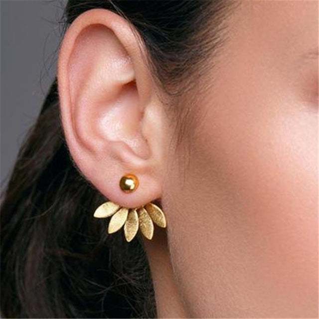 2020 New Fashion Round Dangle Drop Korean Earrings For Women Geometric Round Heart Gold Earring Wedding Jewelry 8g