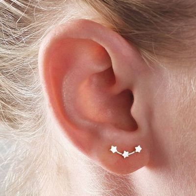 2020 New Fashion Round Dangle Drop Korean Earrings For Women Geometric Round Heart Gold Earring Wedding Jewelry 8g