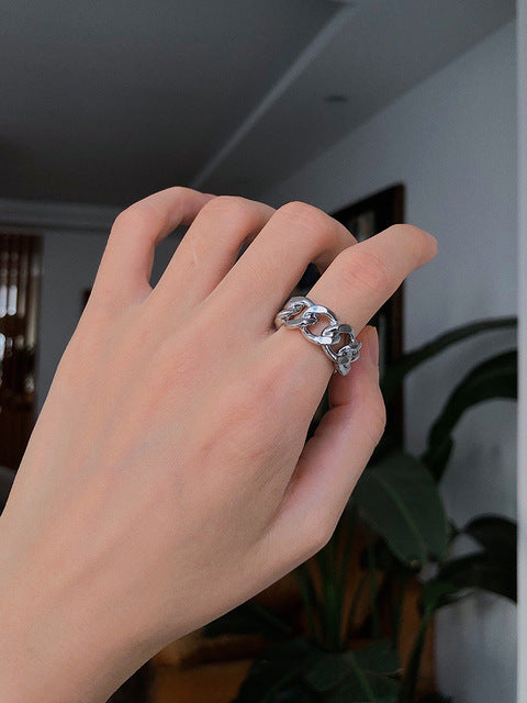 AOMU 1PC 2020 Fashion Golden Metal Rings for Women Geometric Cross Twist Minimalist Ring Party Jewelry Gifts