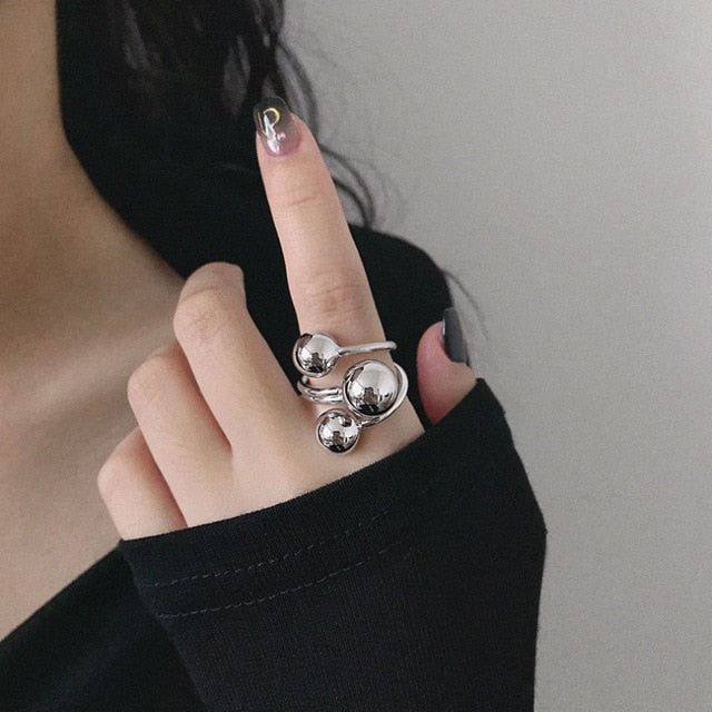 AOMU 1PC 2020 Fashion Golden Metal Rings for Women Geometric Cross Twist Minimalist Ring Party Jewelry Gifts