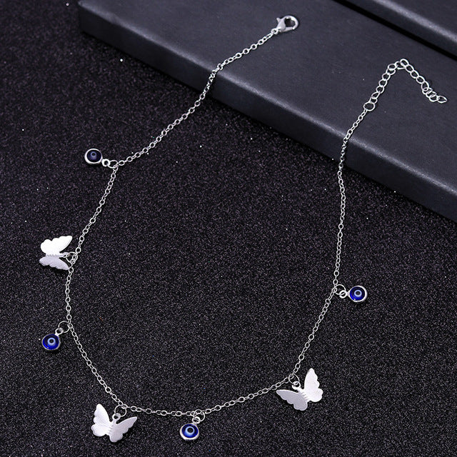 Small Animal Butterfly Stars Chain Necklaces for Women Hot Sale Gold Silver Color Clavicle Chain Necklaces Jewelry Accessories
