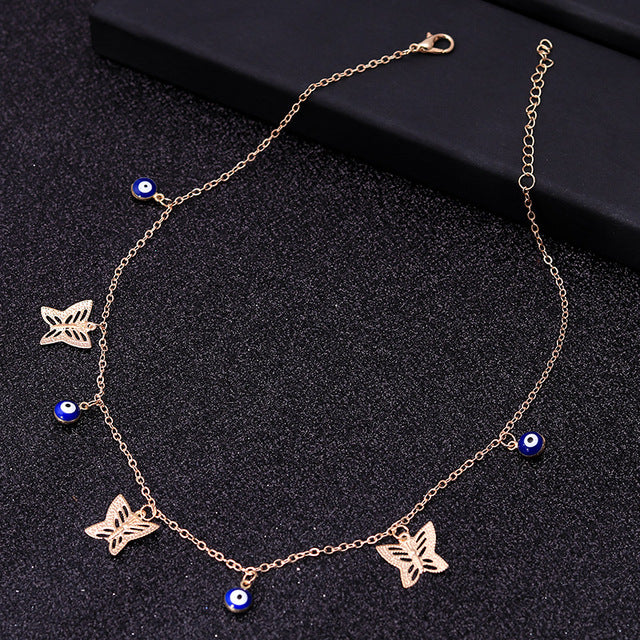Small Animal Butterfly Stars Chain Necklaces for Women Hot Sale Gold Silver Color Clavicle Chain Necklaces Jewelry Accessories