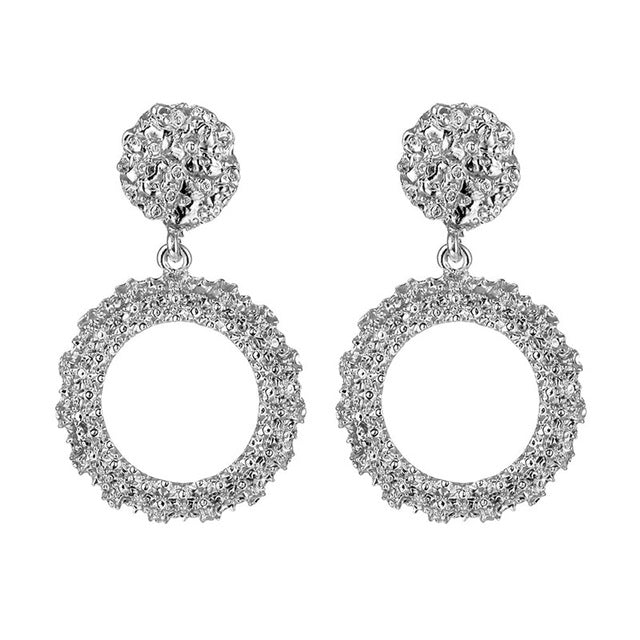 ALIUTOM Fashion Statement Earrings Big Metal Geometric Pendant Earrings For Women Hanging Dangle Earrings Drop Earing Bohemian