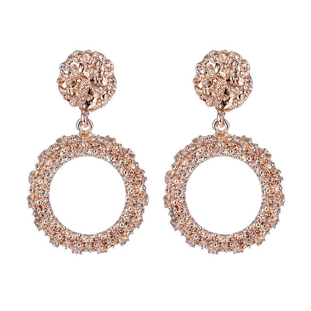 ALIUTOM Fashion Statement Earrings Big Metal Geometric Pendant Earrings For Women Hanging Dangle Earrings Drop Earing Bohemian