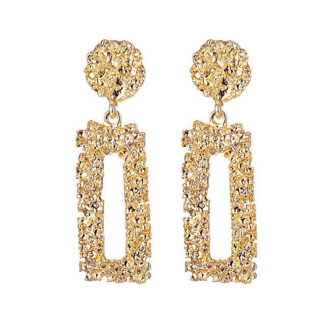 ALIUTOM Fashion Statement Earrings Big Metal Geometric Pendant Earrings For Women Hanging Dangle Earrings Drop Earing Bohemian