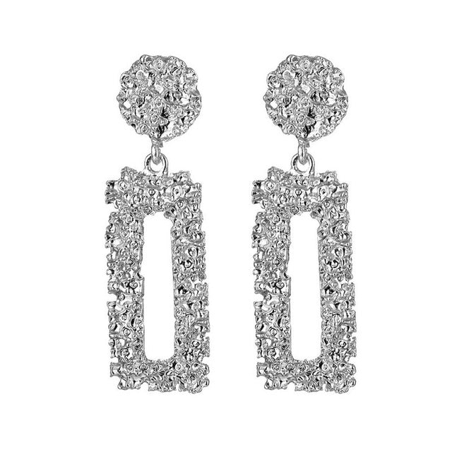 ALIUTOM Fashion Statement Earrings Big Metal Geometric Pendant Earrings For Women Hanging Dangle Earrings Drop Earing Bohemian