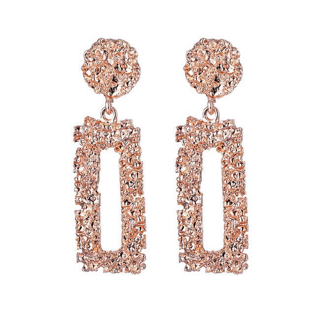 ALIUTOM Fashion Statement Earrings Big Metal Geometric Pendant Earrings For Women Hanging Dangle Earrings Drop Earing Bohemian