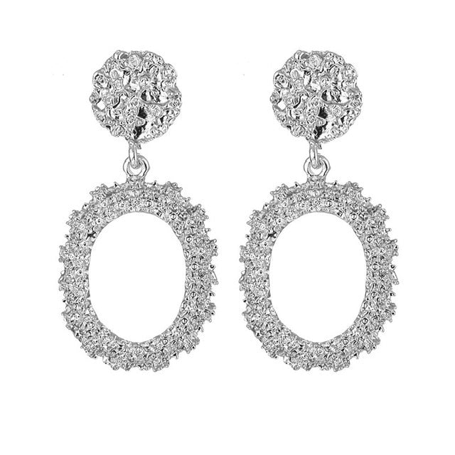 ALIUTOM Fashion Statement Earrings Big Metal Geometric Pendant Earrings For Women Hanging Dangle Earrings Drop Earing Bohemian