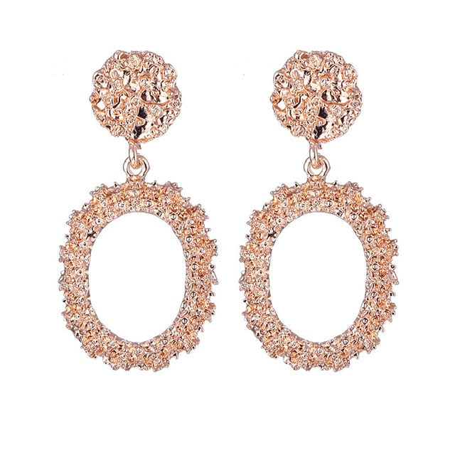 ALIUTOM Fashion Statement Earrings Big Metal Geometric Pendant Earrings For Women Hanging Dangle Earrings Drop Earing Bohemian