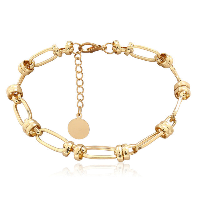 High Quality Punk Lock Choker Necklace Pendant Women Collar Statement Brand Gold Color Chunky Thick Chain Necklace Steampunk Men
