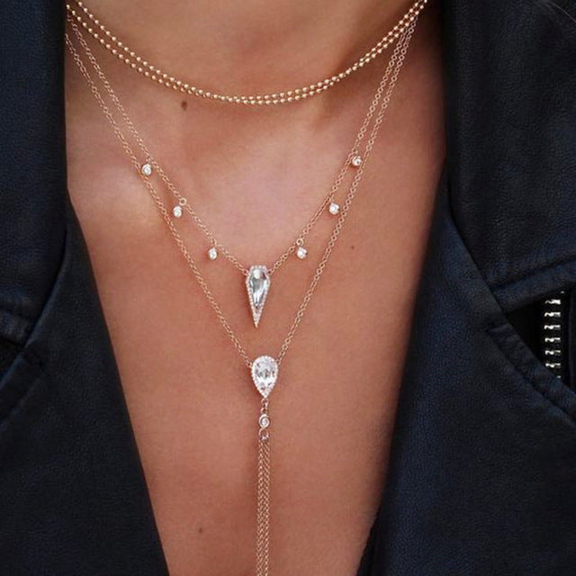 IF YOU Boho Coin Shell Rose Pendant Necklace For Girl Moon Crystal Choker Necklaces Women Beach 2020 Fashion Statement  Jewelry